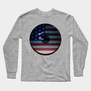 American Flag Eye Long Sleeve T-Shirt